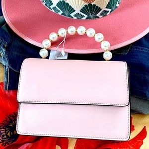 Pink Faux Pearl Bag
